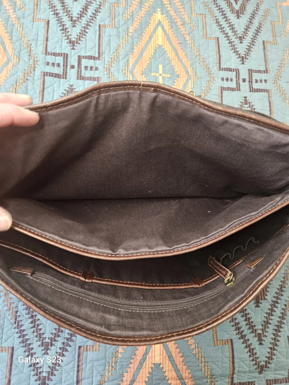 Fossil Men's Brown Leather Messenger Bag - Classic Crossbody